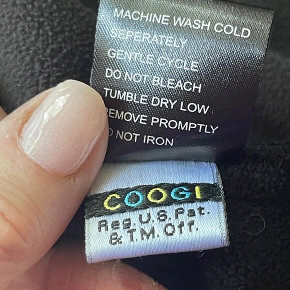 Coogi Australia Men's Vintage Full Zipper Hooded Bomber Jacket Black Size 3X - Picture 15 of 15